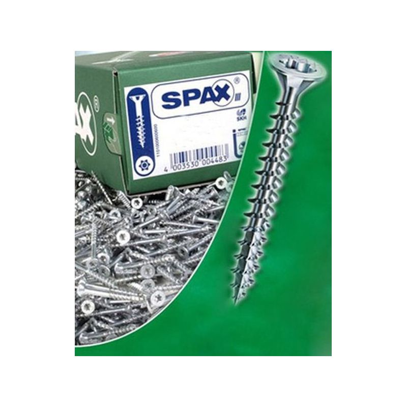 TORNILLO R/MAD. 03X012MM GALV SPAX 1.000 PZ