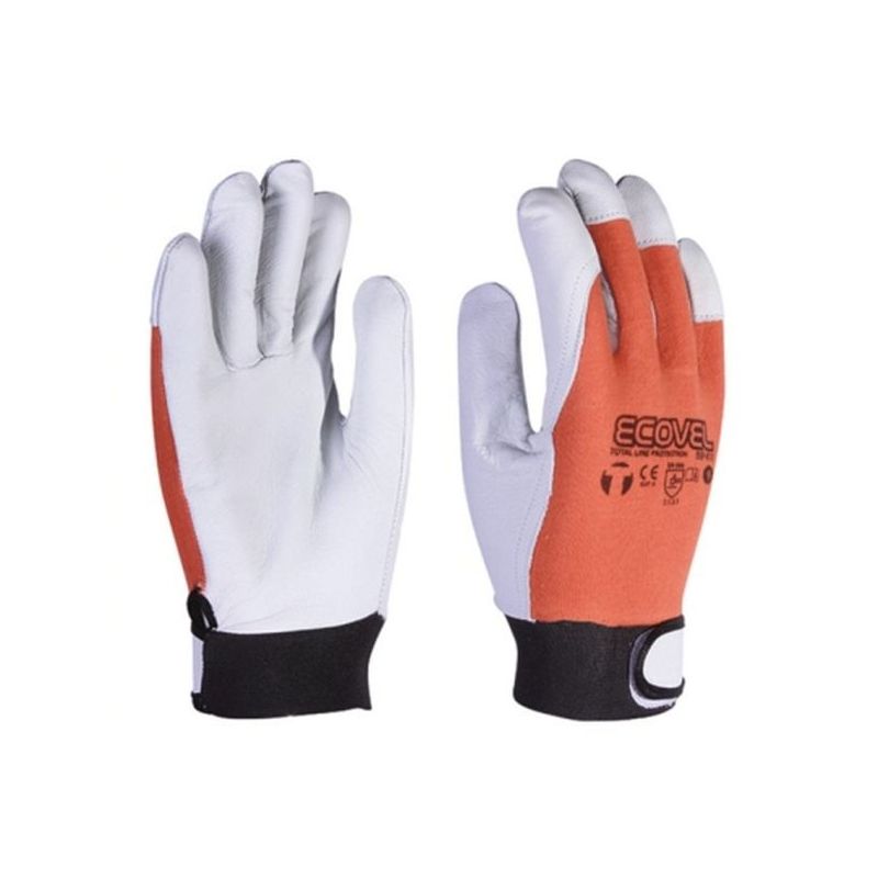 GUANTE MULTIU M08 CON CIERRE TEXTIL ECO VEL PIEL NAT 3L