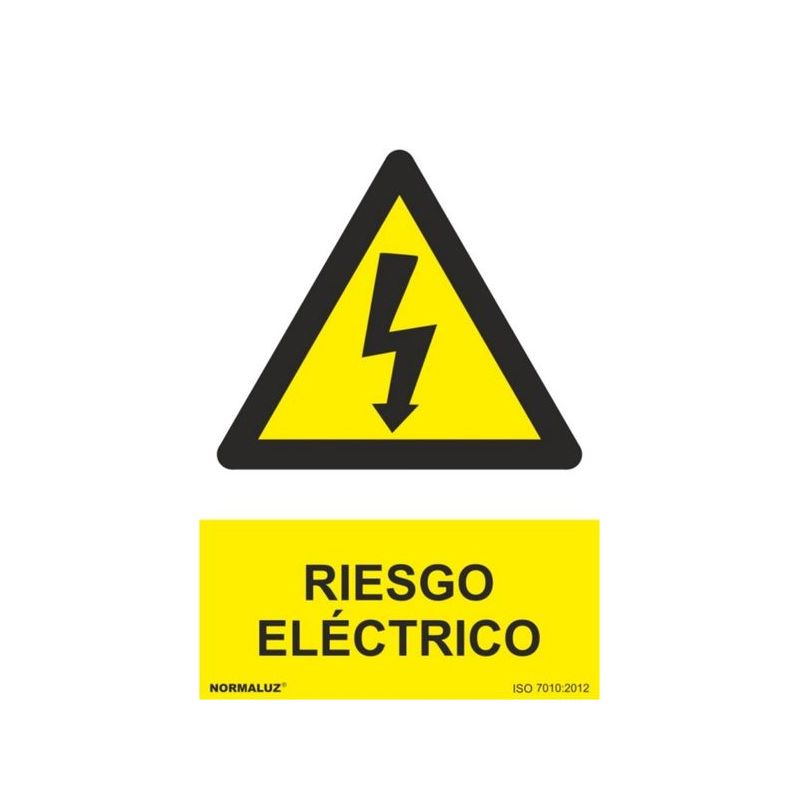 CARTEL SEÑALIZACION 210X300MM NORMALUZ PVC RIESGO ELECTRICO