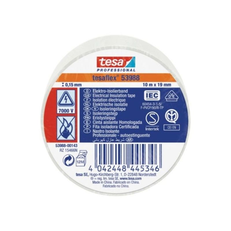 CINTA AISL. 10MT X 19MM TESATAPE PVC BL 53988-00143-00