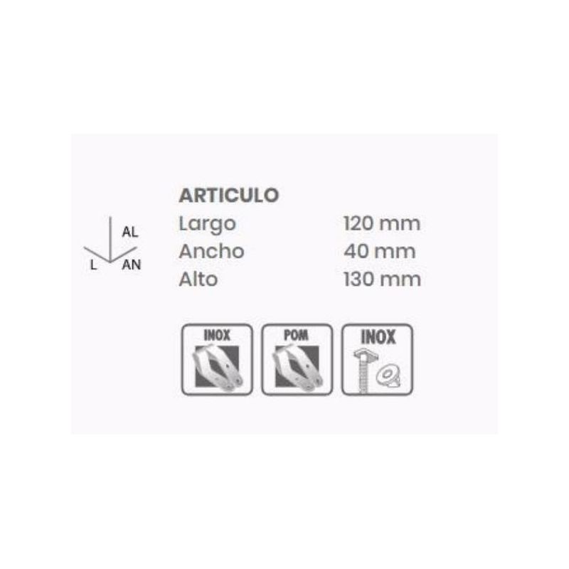 BISAGRA INODORO TAPA WC ALU GR OPTIMA TATAY