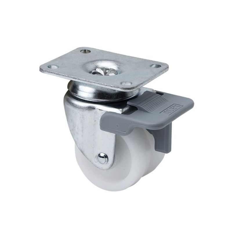 RUEDA GIR.DBLE C/F 018MM 1-0390 PL.070X055 090KG.LISO PP BL