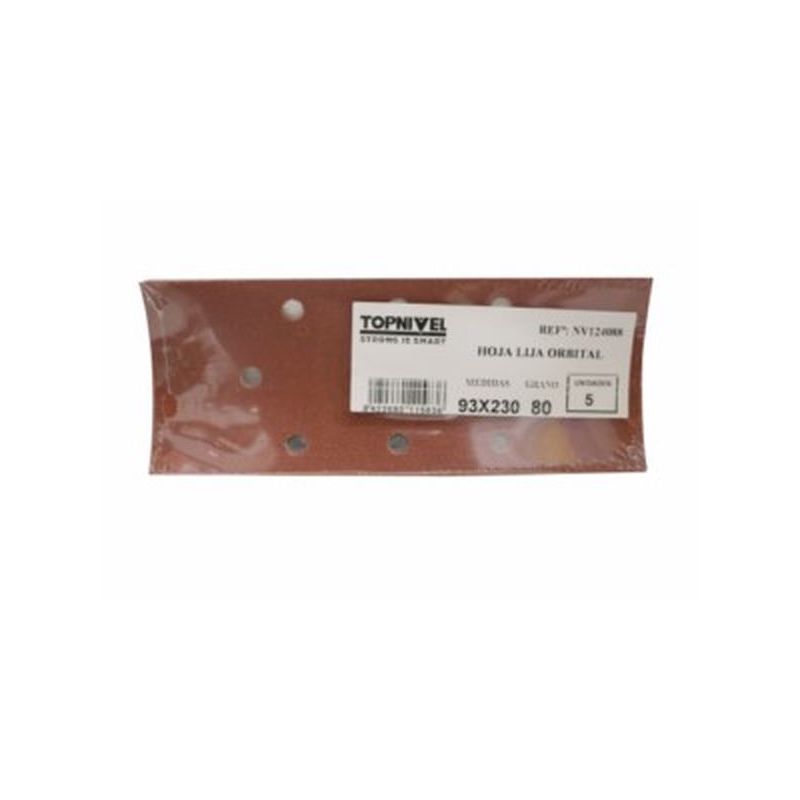 HOJA LIJA NIVEL ORBITAL PERFOR. 093x230MM GR80 MA 5 PZ