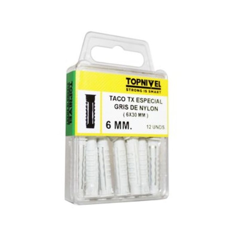TACO FIJ 06MM GR TX NIVEL 12 PZ