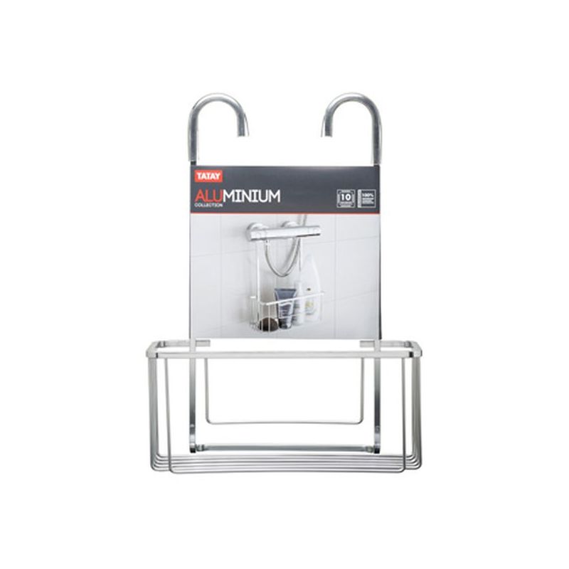 CESTILLO BAÑO GANCHO 385x128x280MM 1 ALTURA ALU TATAY