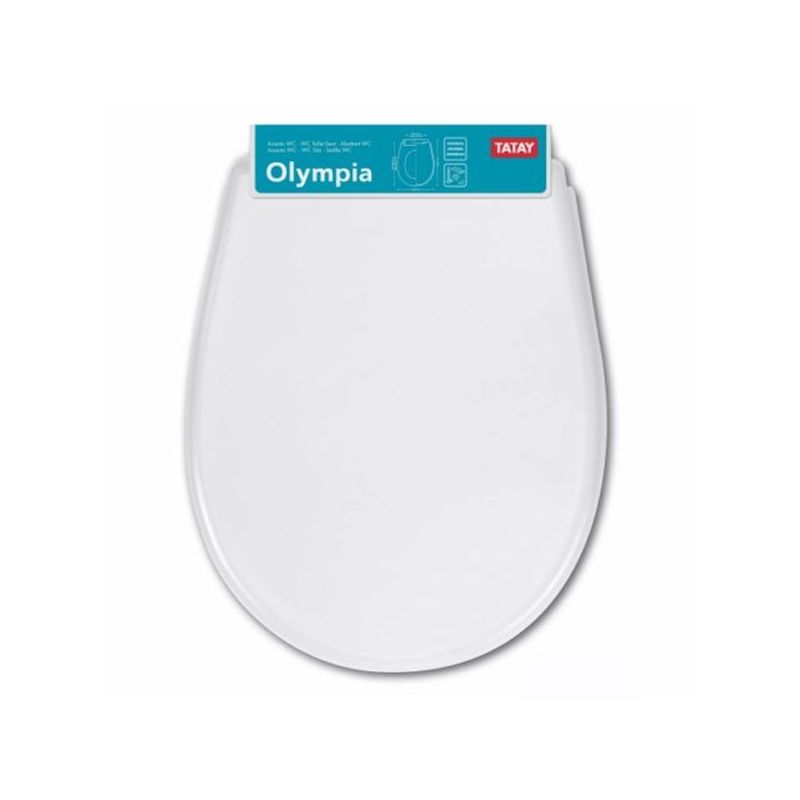 TAPA WC INODORO "VICTORIA" PVC BL OLYMPIA TATAY