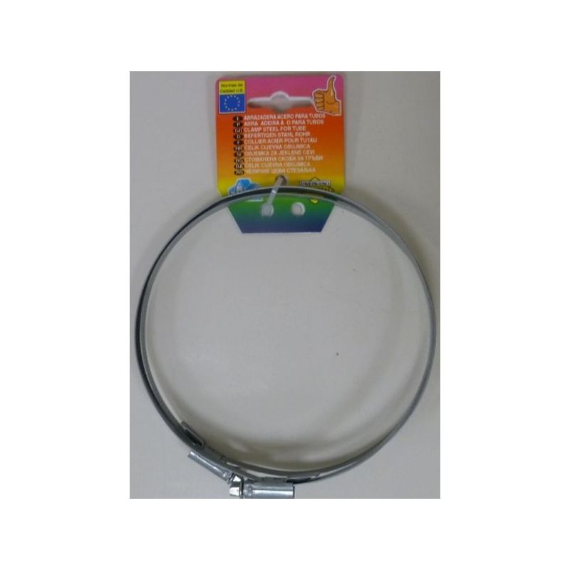 ABRAZ CANAL AGUAS 110-130MM ACERO S&amp;M 2 PZ