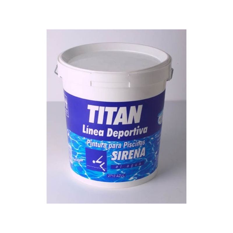 PINTURA PISC. ANTIDES. 4 LT AZ AL AGUA MATE SIRENA TITAN
