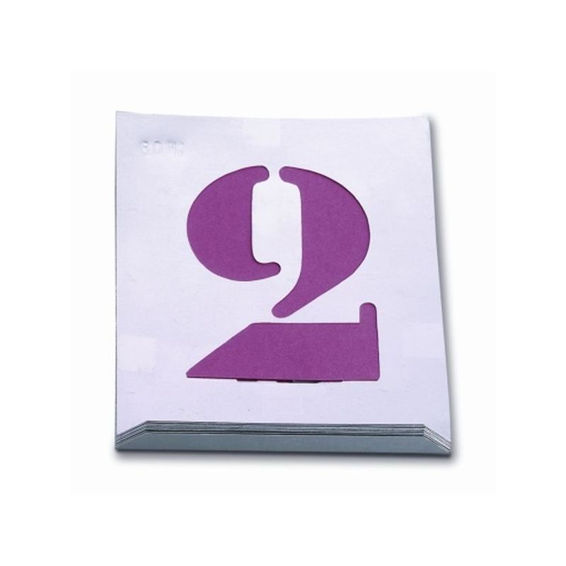 NUMERACION PINT 080 MM CHAPA ALUMINIO NUSAC