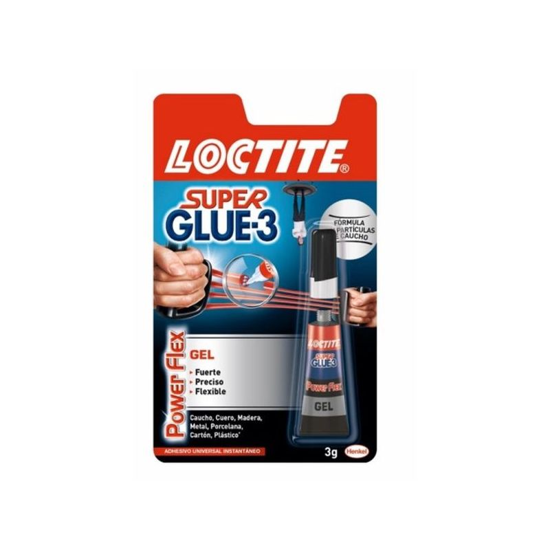 PEGAMENTO INSTANTANEO GEL 3 GR SUPER GLUE3 POWERFLEX LOCTITE