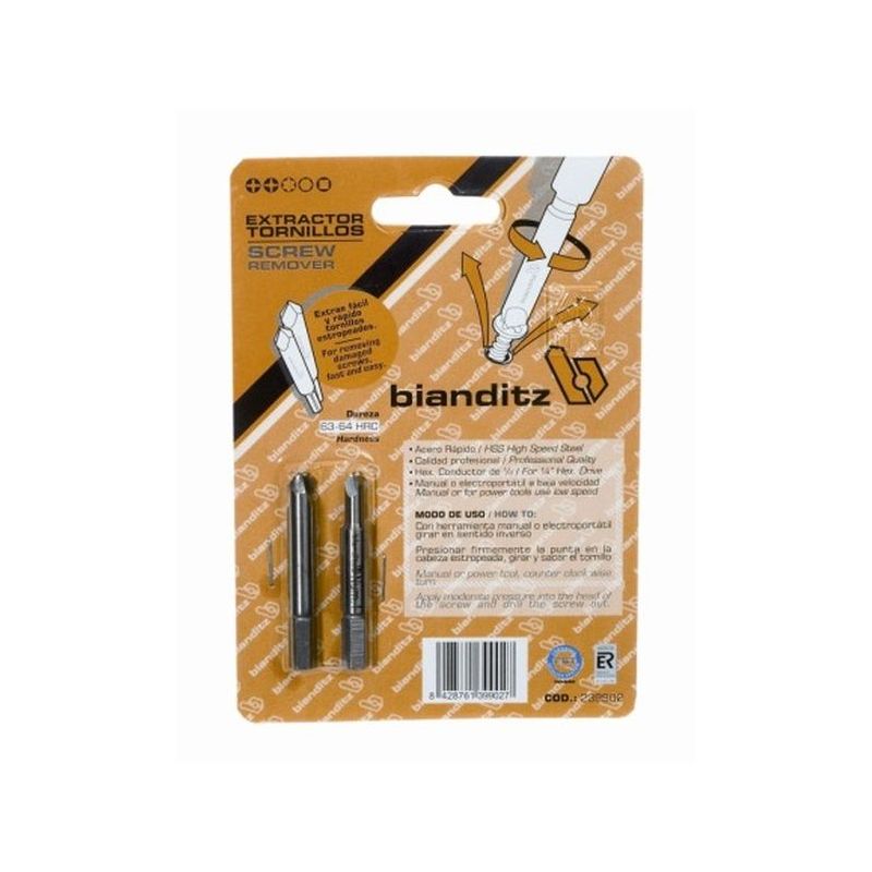 EXTRACTOR TORNILLOS BIANDITZ ROTOS 239902 2 PZ