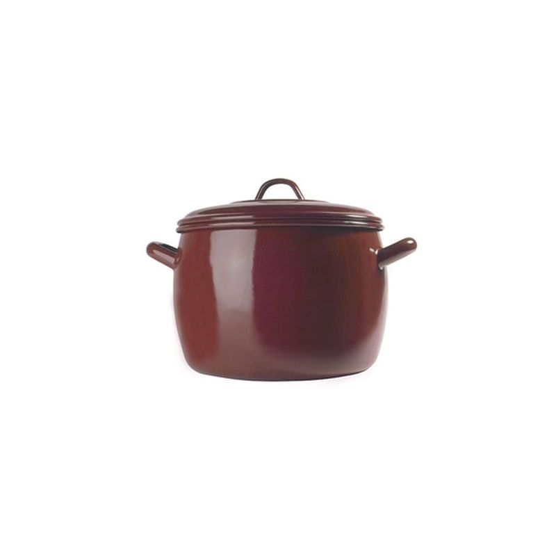 OLLA ALTA 26CM C/TAPA ABOMBADA IND A/ESM TEJA ESTRELLA