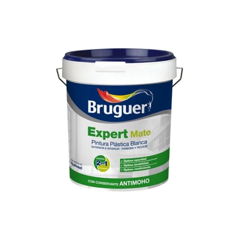 PINTURA PLAST MATE EXT. BL EXPERT BRUGUER 15 LT