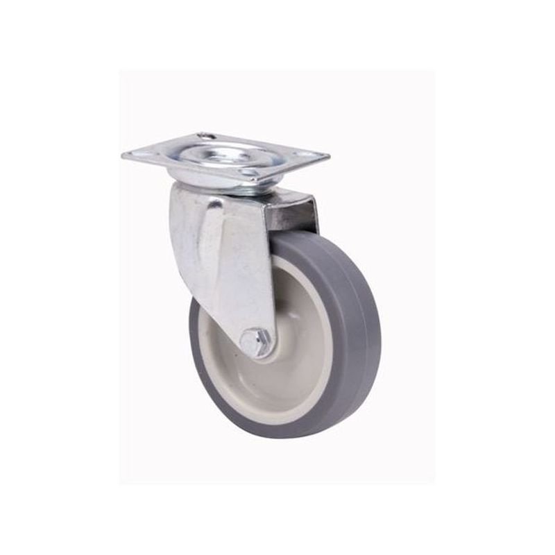 RUEDA GIR 060MM TW0230 PL. 050KG GOMA GR ALEX