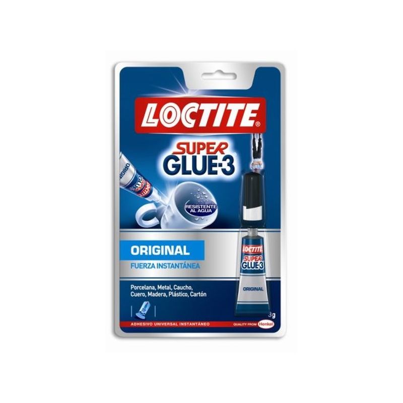 PEGAMENTO INSTANTANEO 3 GR SUPER GLUE3 LOCTITE