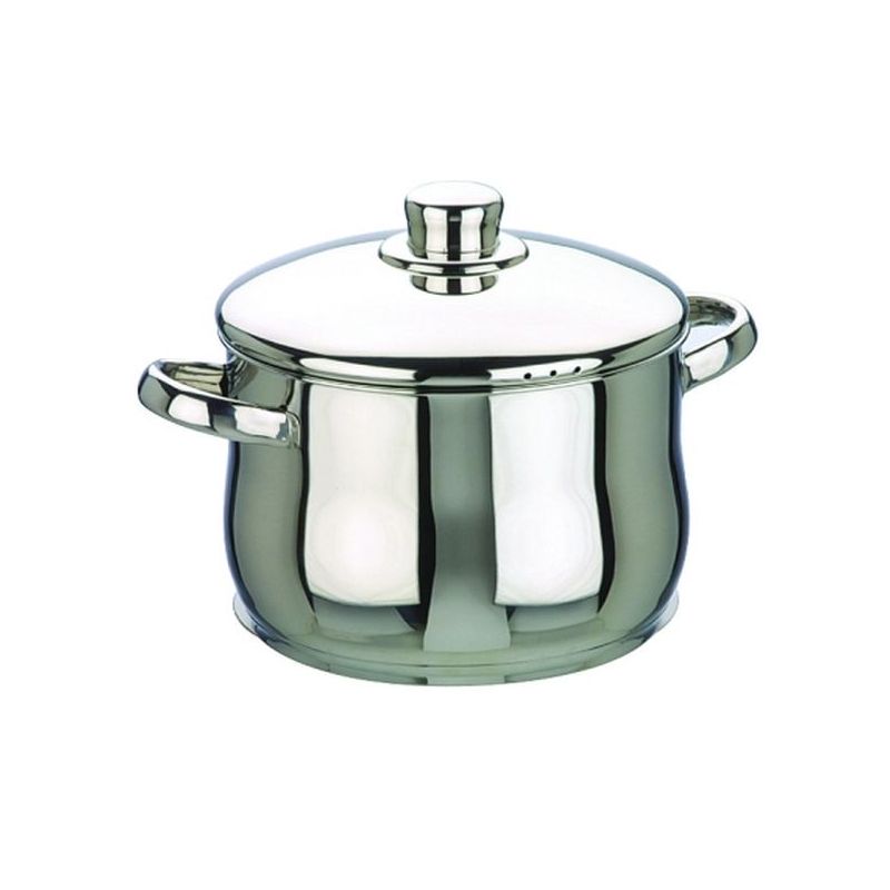 OLLA ALTA 20CM C/TAPA INOX OSLO IBILI