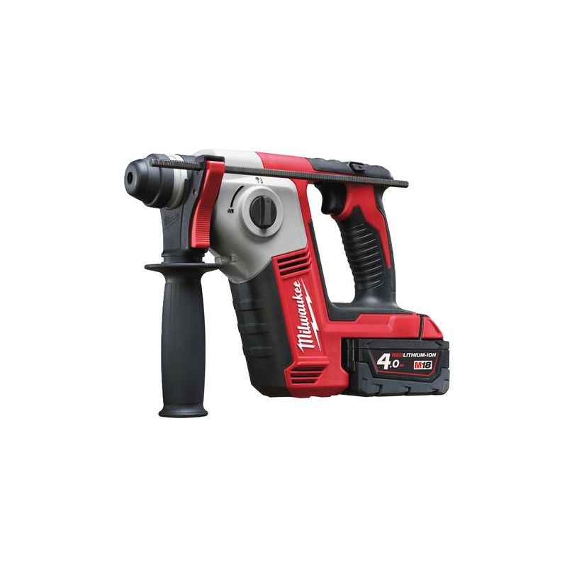 M18BH-402C Martillo rotativo SDS-Plus M18™, 2 modos, 1,2J de energía de impacto, capacidad máxima 16mm, 7000bpm. Se suministra con 2 baterías M18B4 y cargador M12-18C, en kitbox