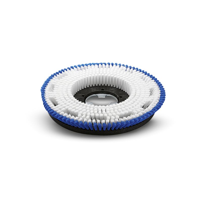 Cepillo para aplicación de champú, semiblando, azul / blanco, 330 mm