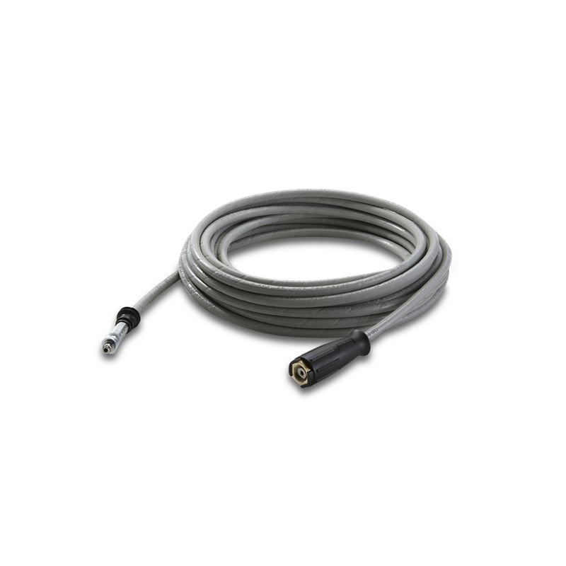 Manguera de alta presión para alimentos, 15 m, 250 bar, 1 M22 x 1,5 / 1 conexión para enrollador de mangueras AVS