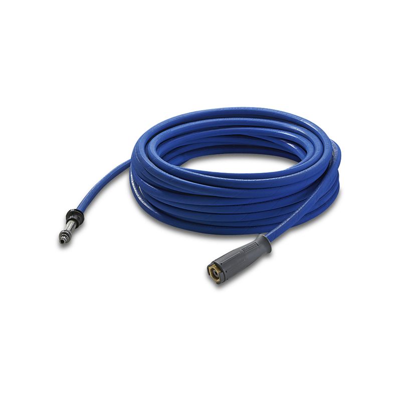 Manguera de alta presión para alimentos, 20 m, 400 bar, 1 M22 x 1,5 / 1 conexión para enrollador de mangueras AVS