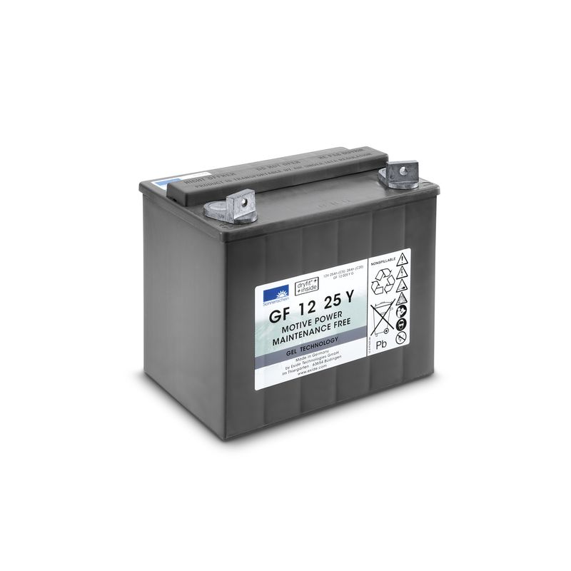 Batería, 12 V, 25 Ah, no requiere mantenimiento