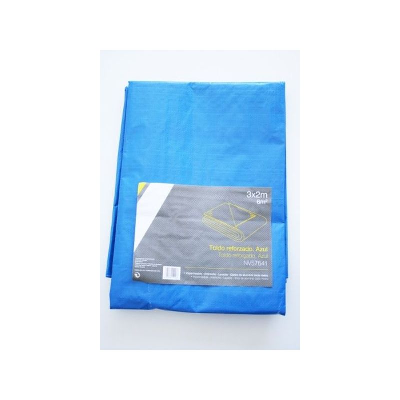 TOLDO REFORZADO AZUL 3X5M