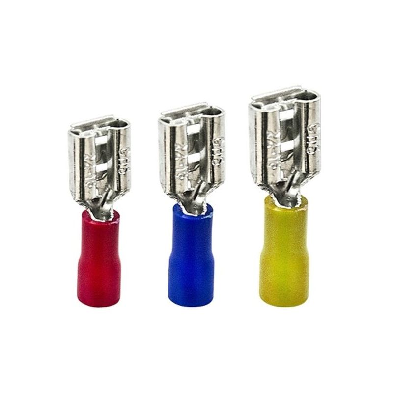 TERMINAL ELEC 2.5MM FASTON HEMBRA AZ HEPOLUZ 10PZ