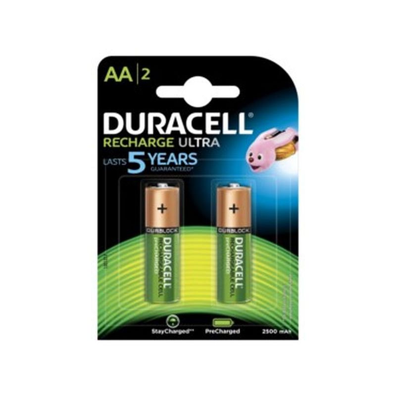 PILA RECARGABLE LR06 AA 1,5V DURACELL 2 PZ                  