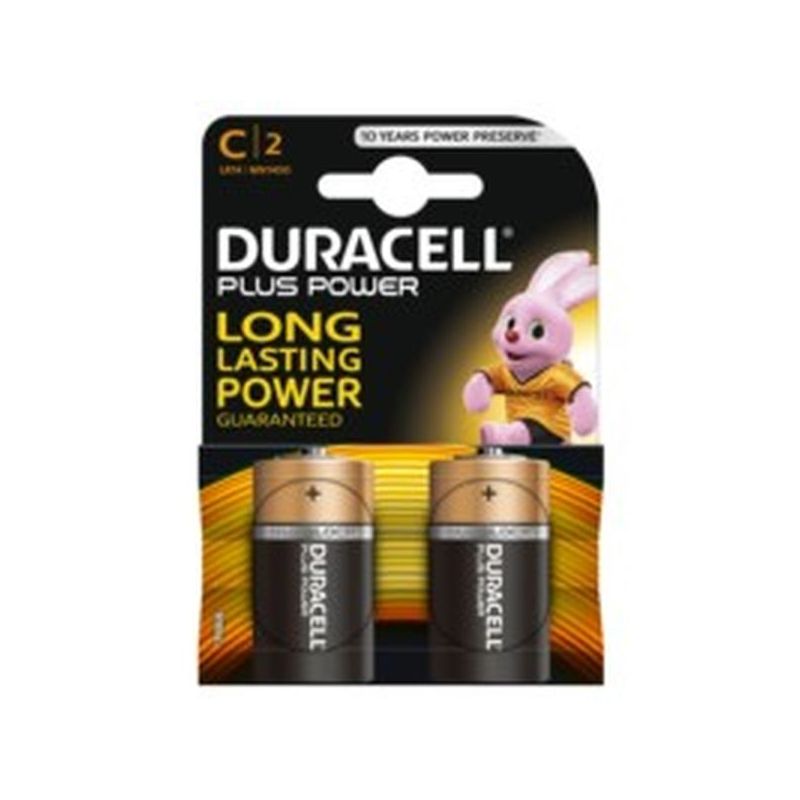 PILA ALCALINA LR14 1,5V C POWER PLUS DURACELL 2 PZ          
