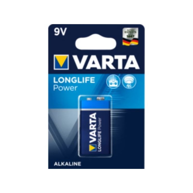 PILA ALCALINA 6LR61 9V HIGH ENERGY VARTA                    